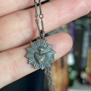Blood Milk Jewels Sacred Heart necklace